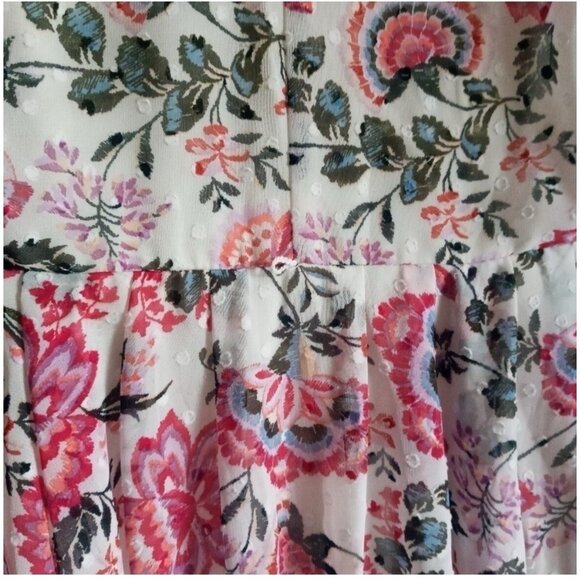 Danny & Nicole Floral Embroidered Midi Dress Size 8 – Sleeveless Summer Party - Picture 7 of 11